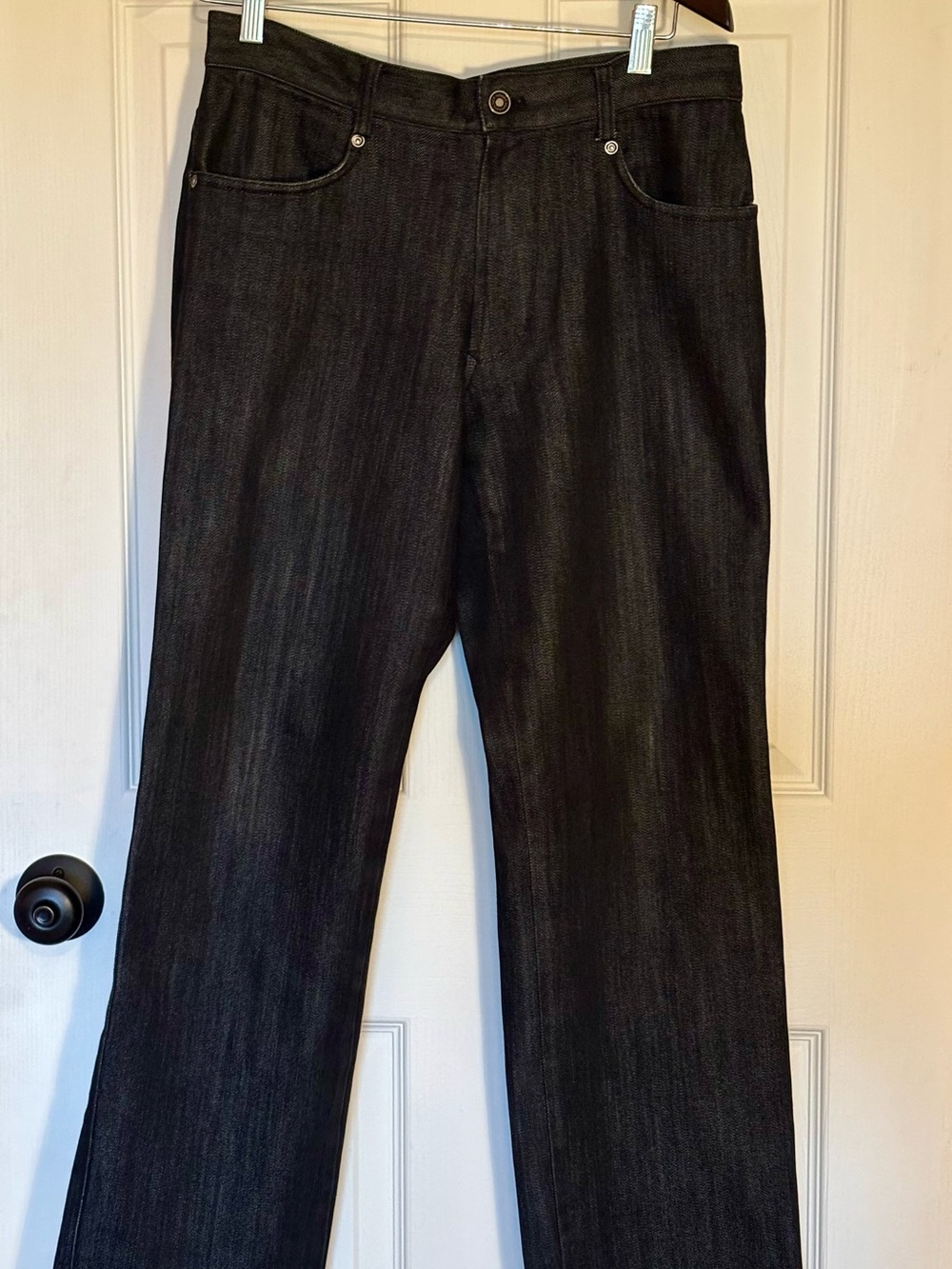 Men's John Paul Gaultier Homme Objet Black Straight-Leg Jeans Size 50 32w 30l